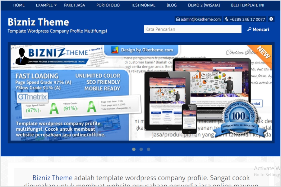 Theme Web Bisnis